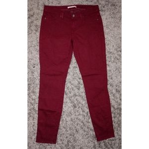 RICH & SKINNY Dark Red Skinny Jeans